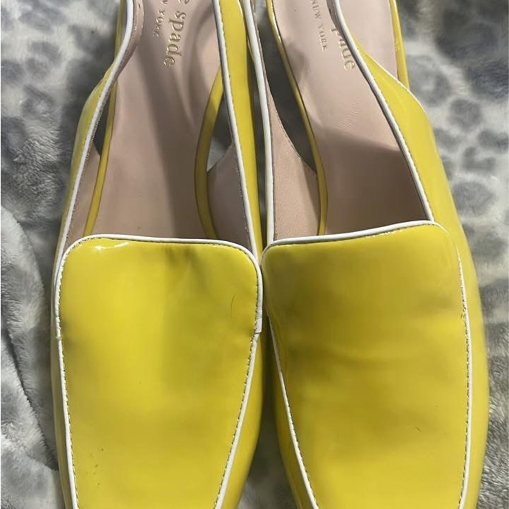 Kate Spade Yellow Loafers
